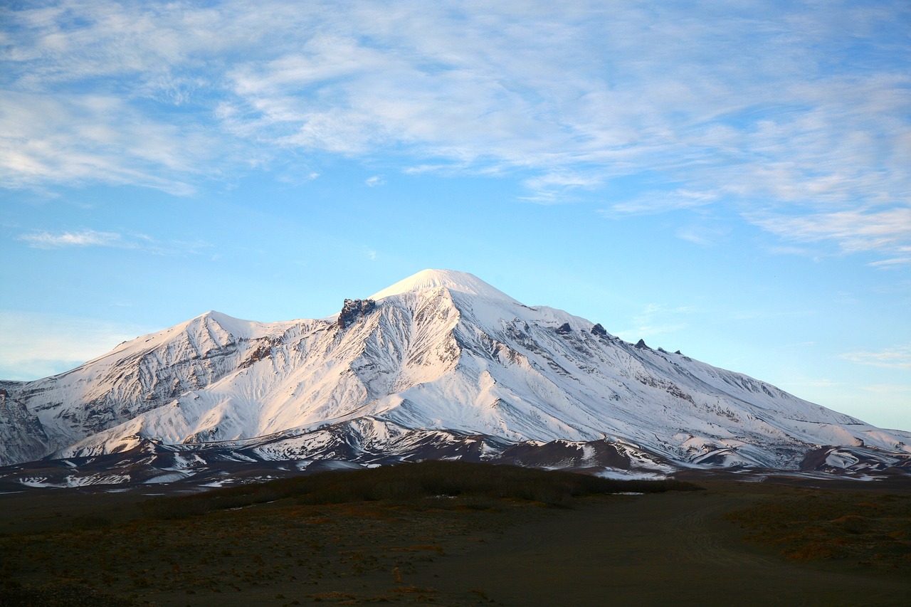 the volcano avachinsky kamchatka mountains free photo