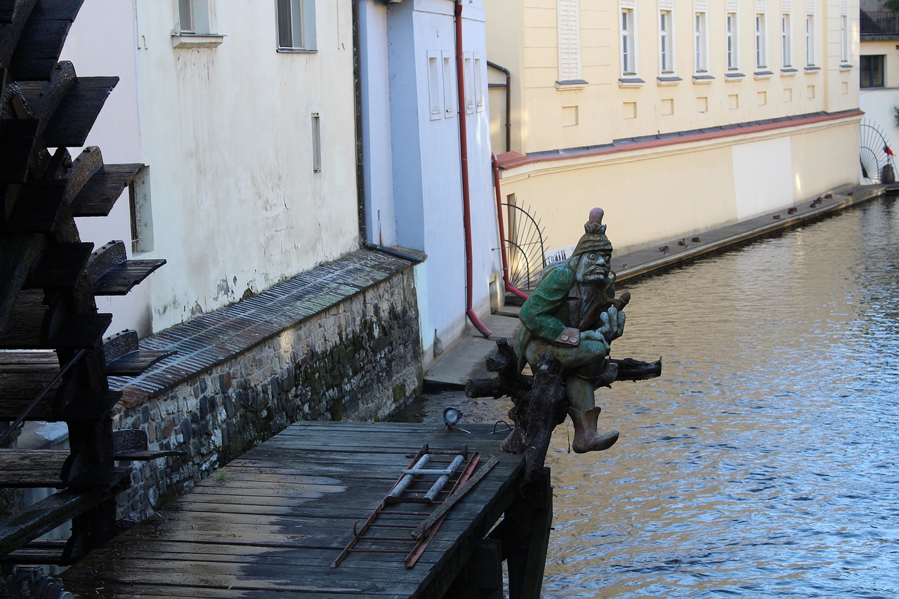 the water sprite river prague free photo