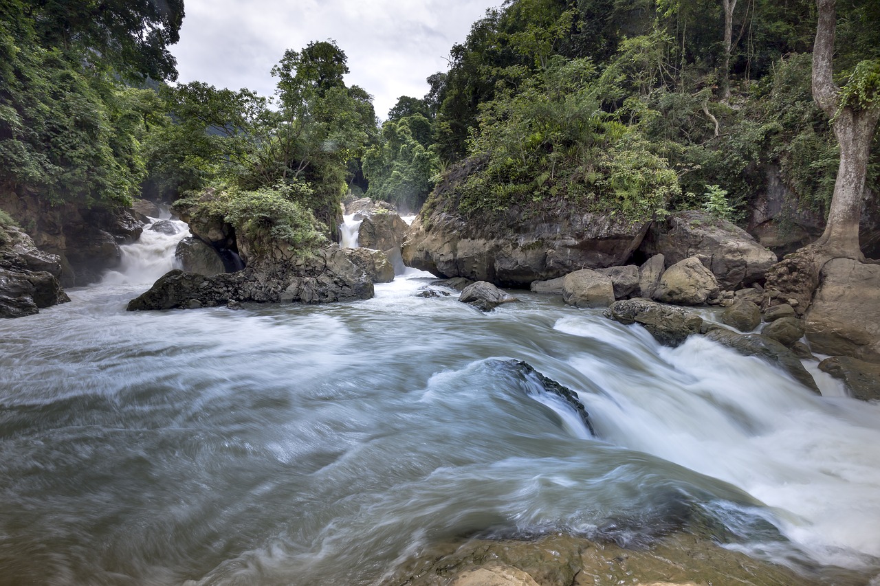 the waterfall  top college  vietnam free photo