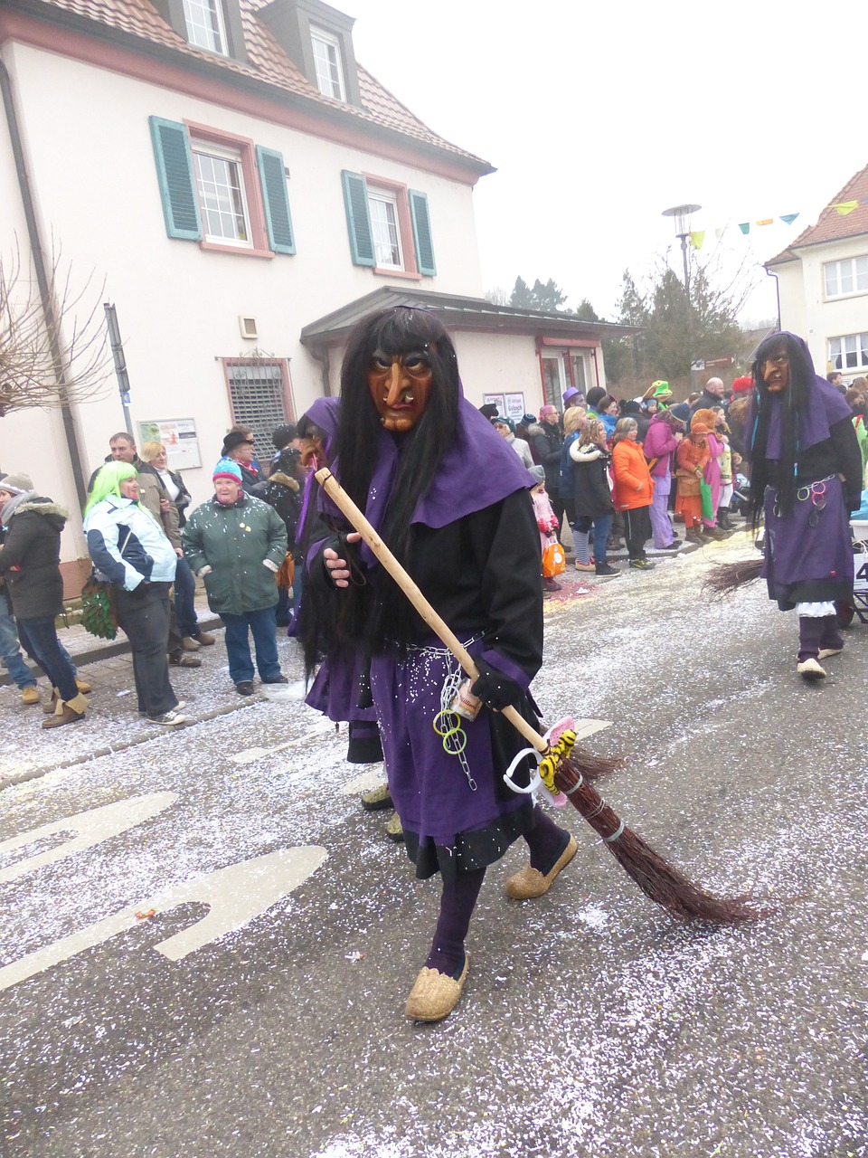 the witch alemannic fasnet customs free photo
