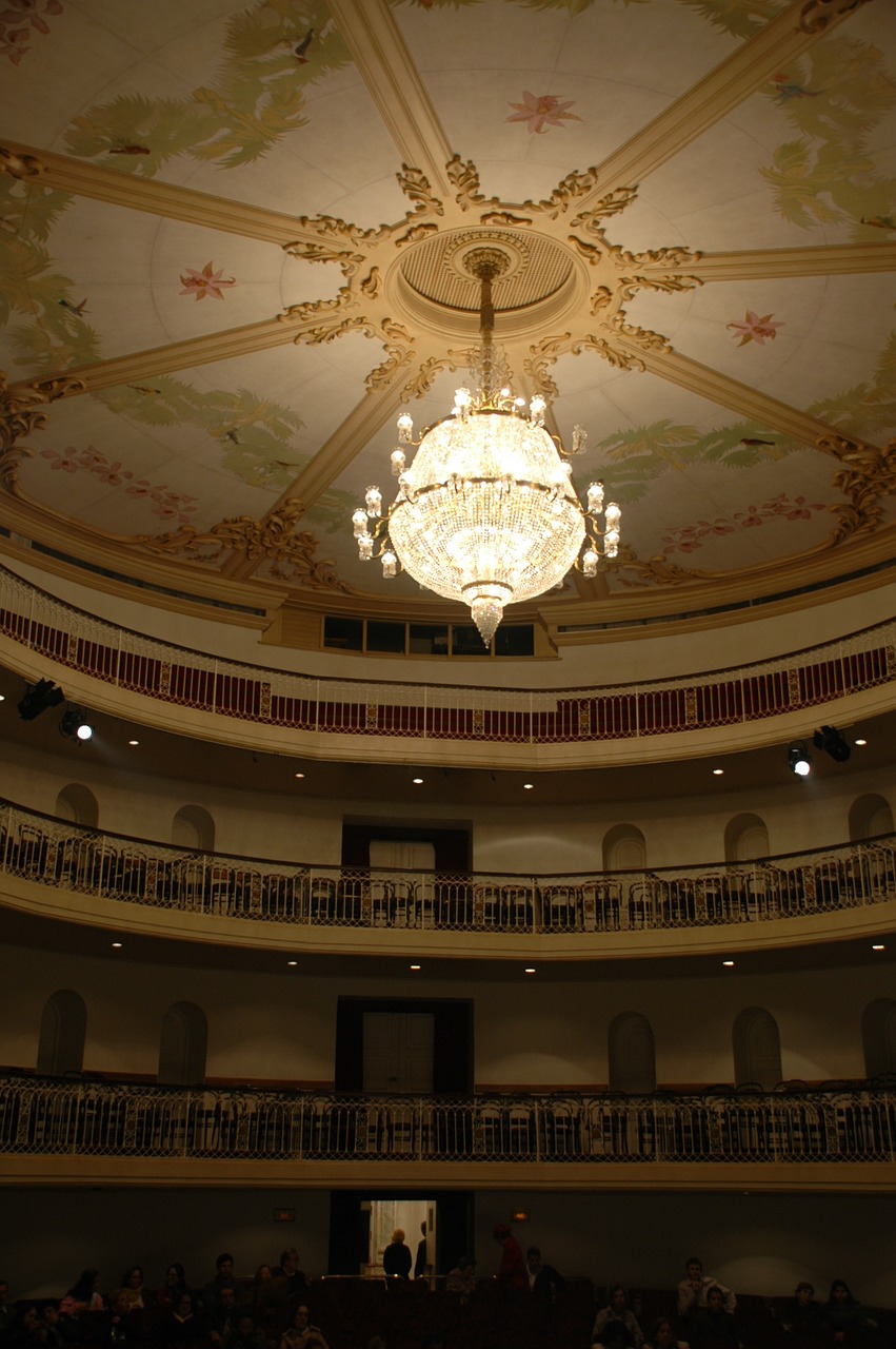 theater chandelier municipal free photo