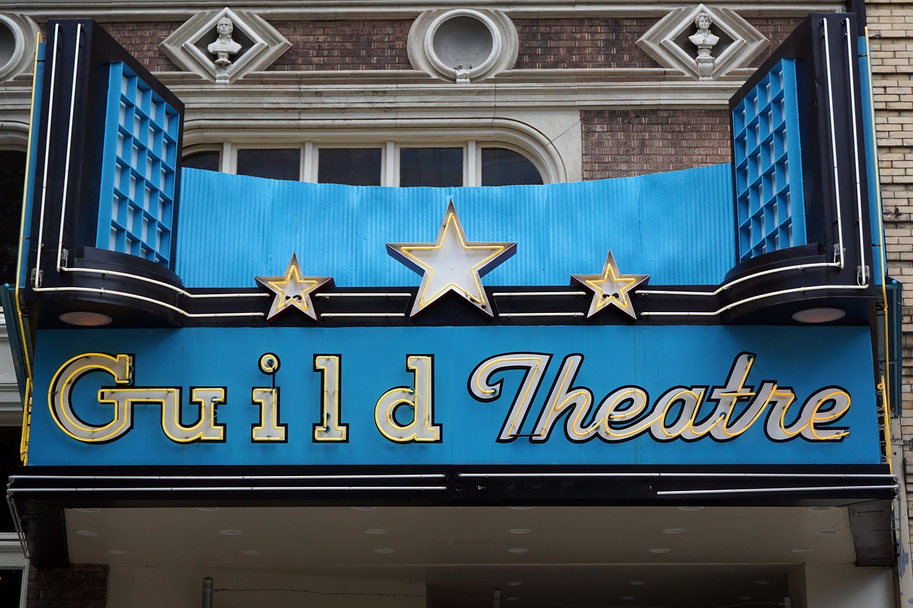 theater marquee  sign  theater free photo