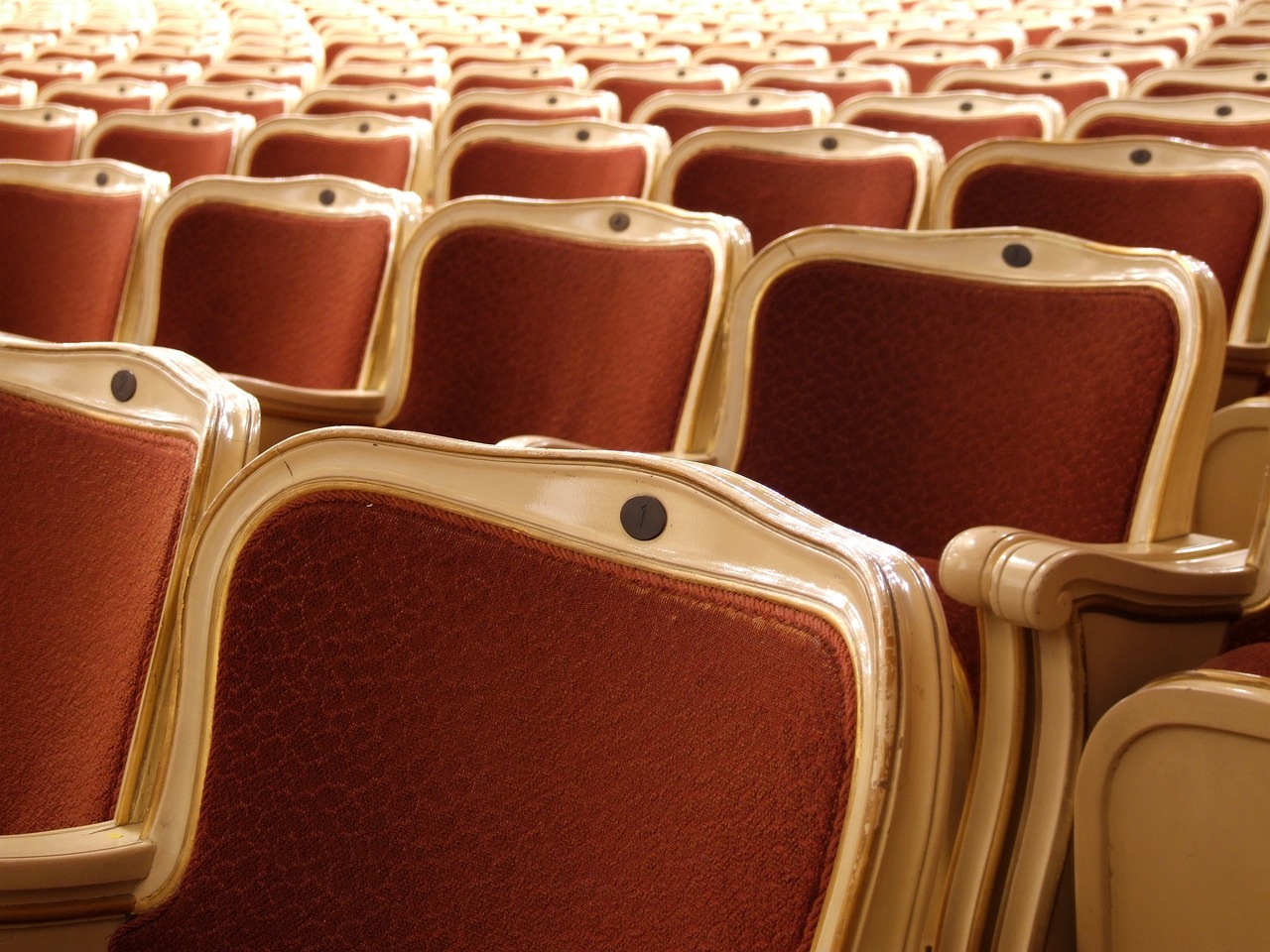 theater seats furniture audience free photo