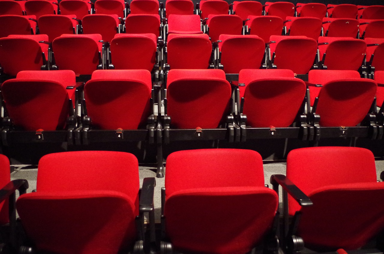 theatre seats red free photo