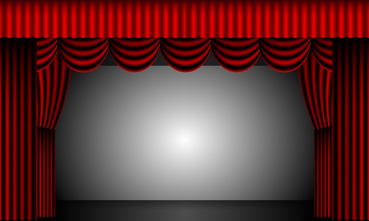 theatre curtains stage free photo