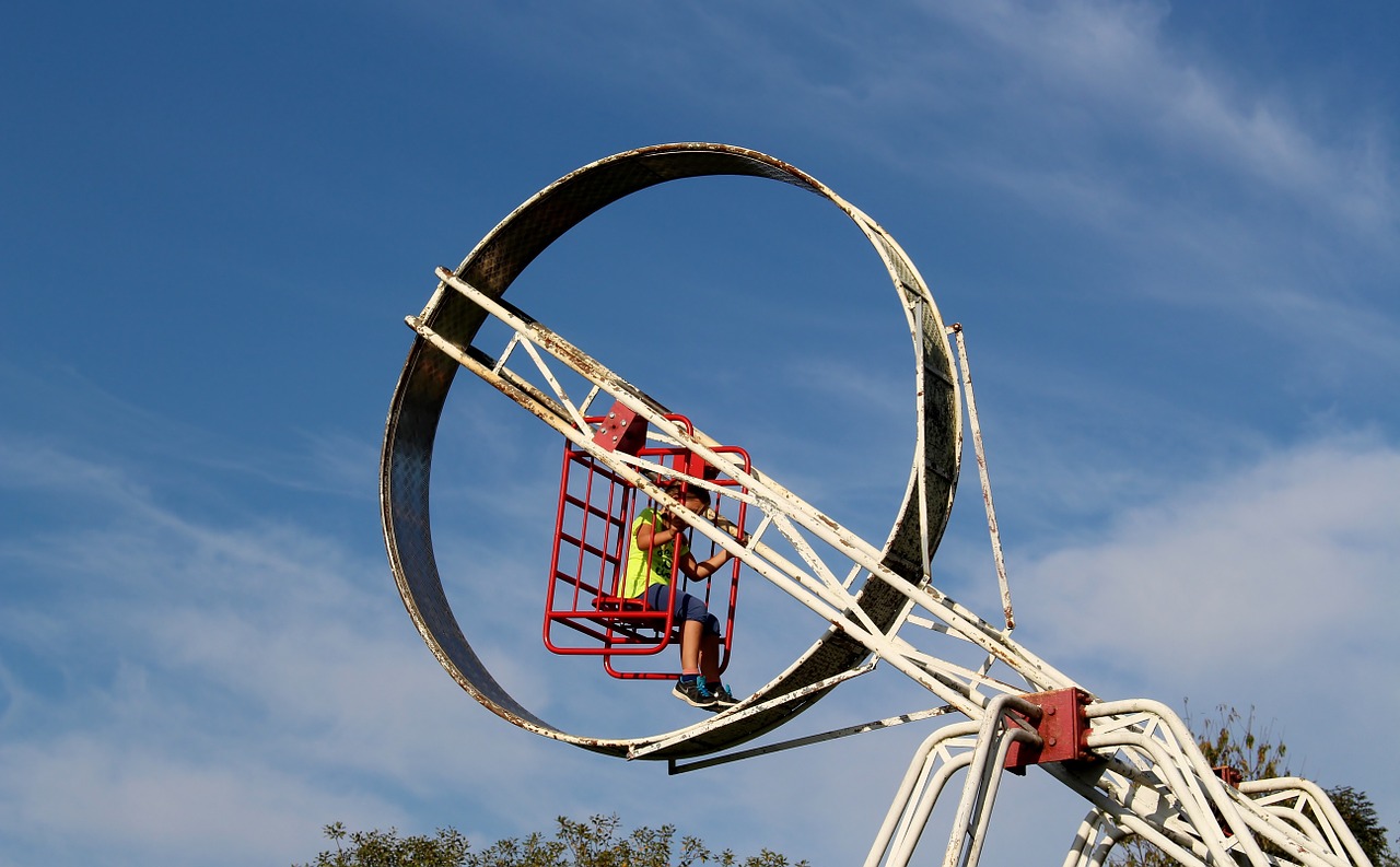theme park rotary wheel child free photo