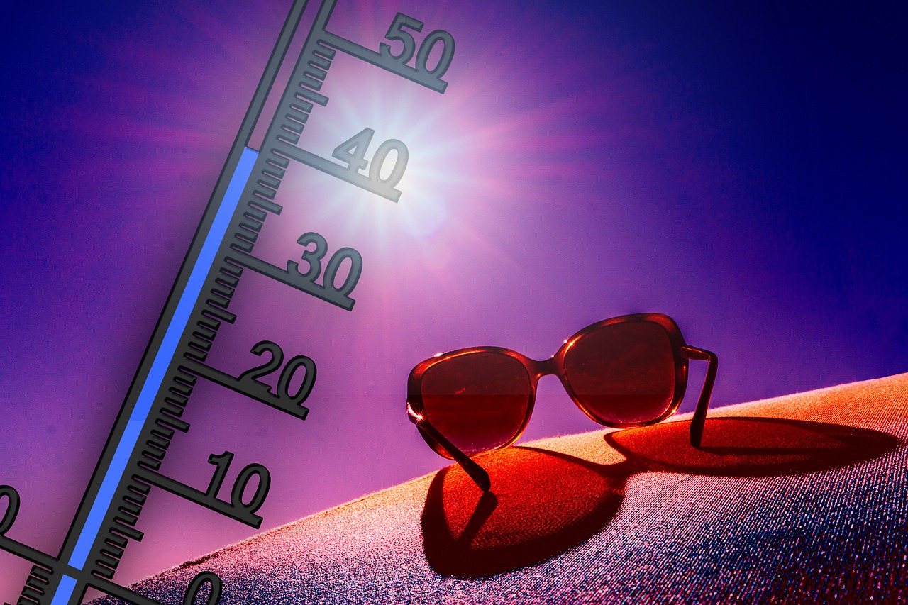 thermometer  summer  heiss free photo