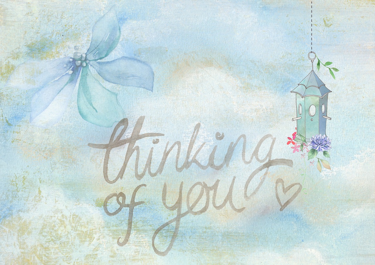 thinking of you card note free photo