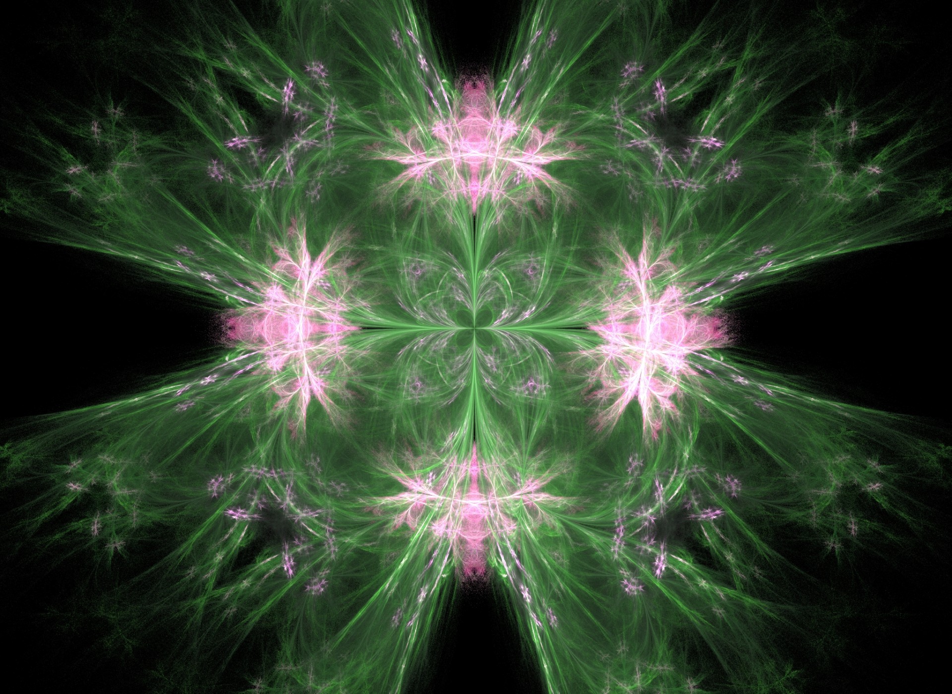 fractal fractals pink free photo