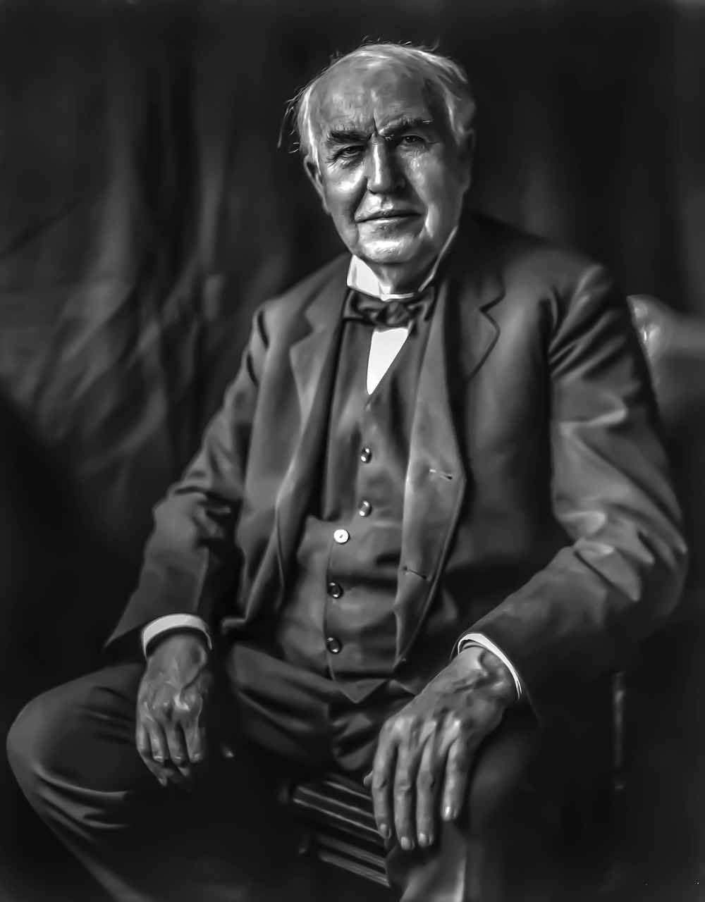 thomas edison - male portrait inventor free photo