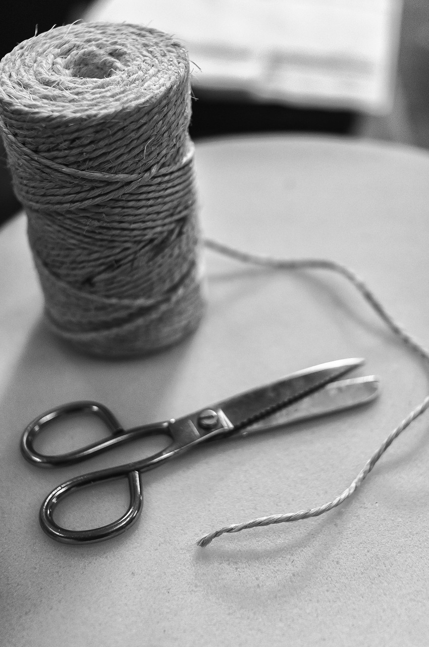 thread scissors craft free photo