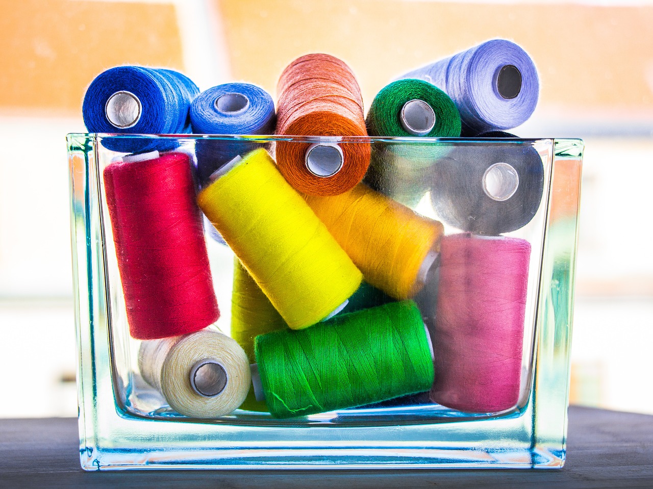thread sewing colorful free photo