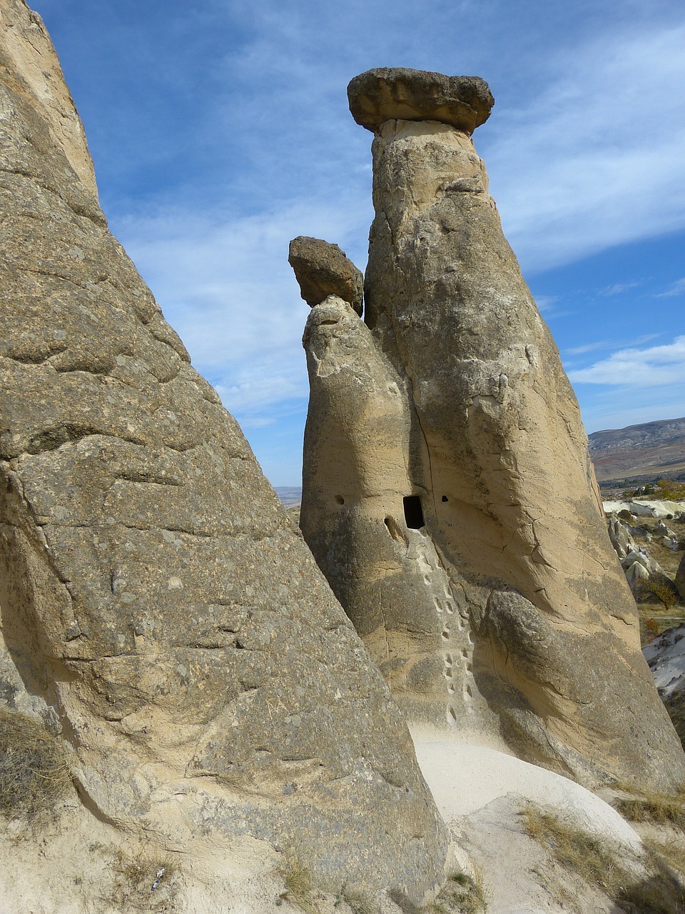 three graces tufa rock formations free photo