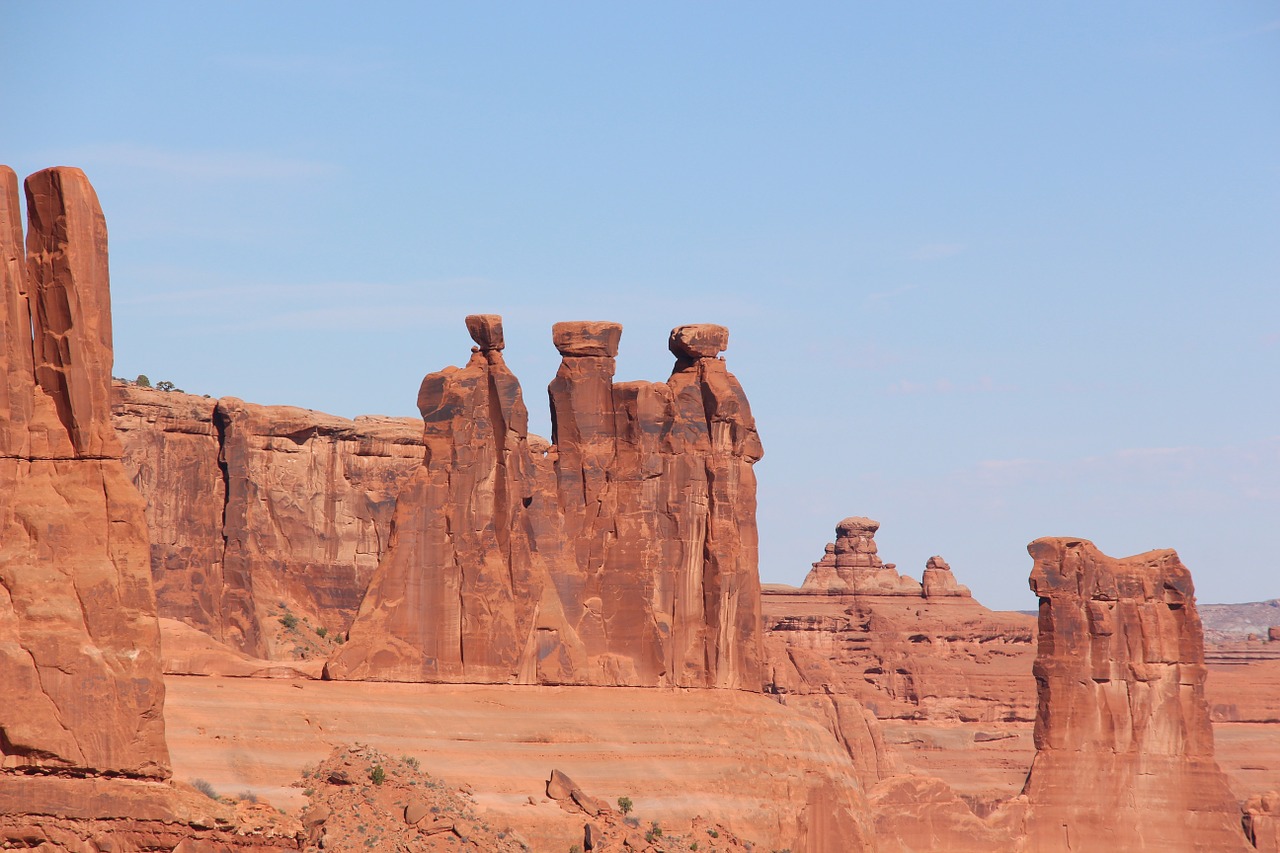 three kings arches national park monument free photo