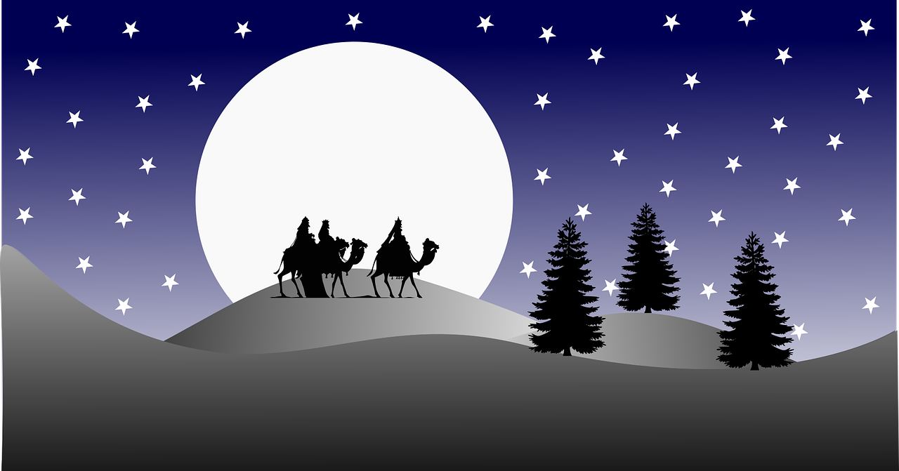 three kings desert christmas free photo