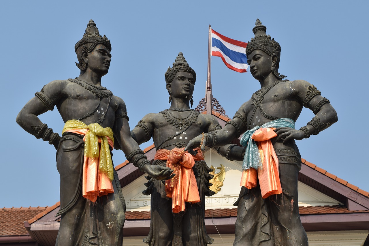 three kings chiang mai thailand thailand free photo