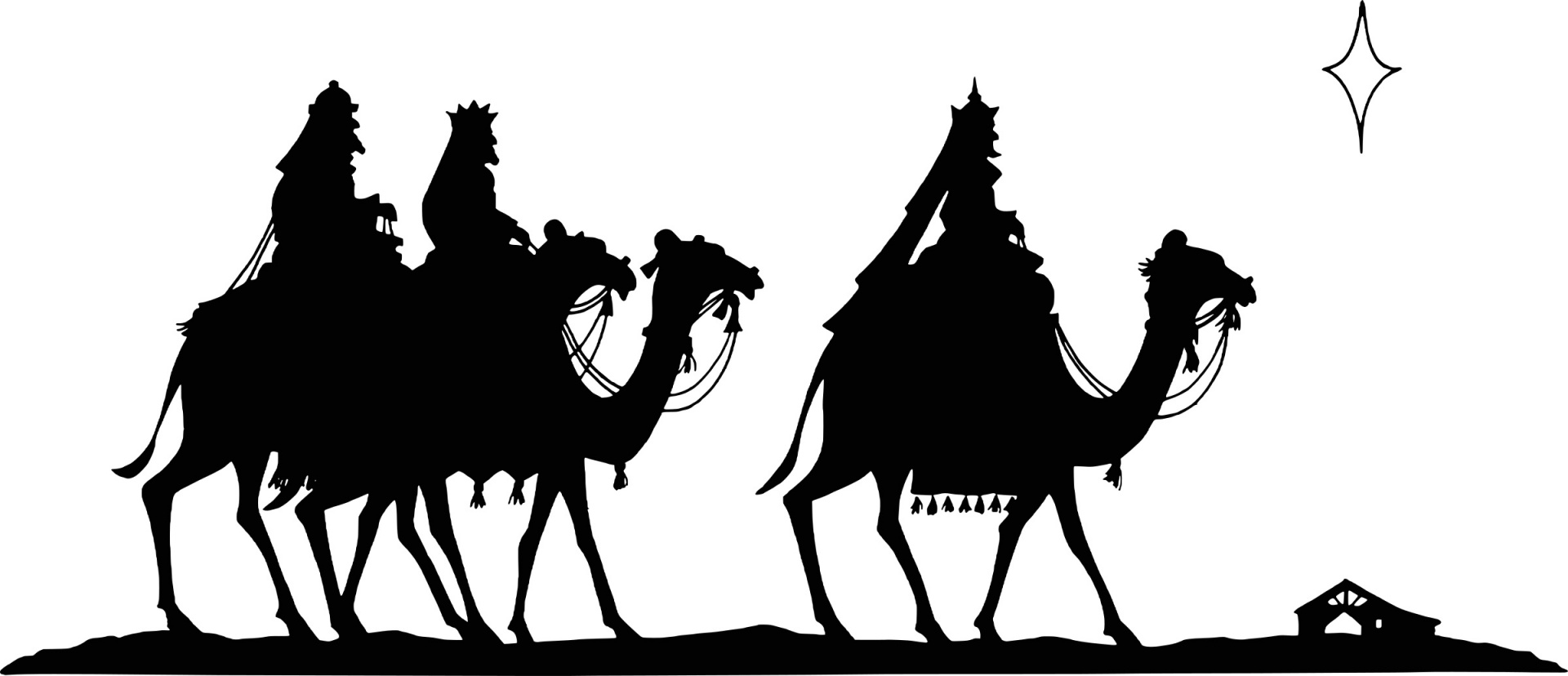 christmas silhouette camel free photo