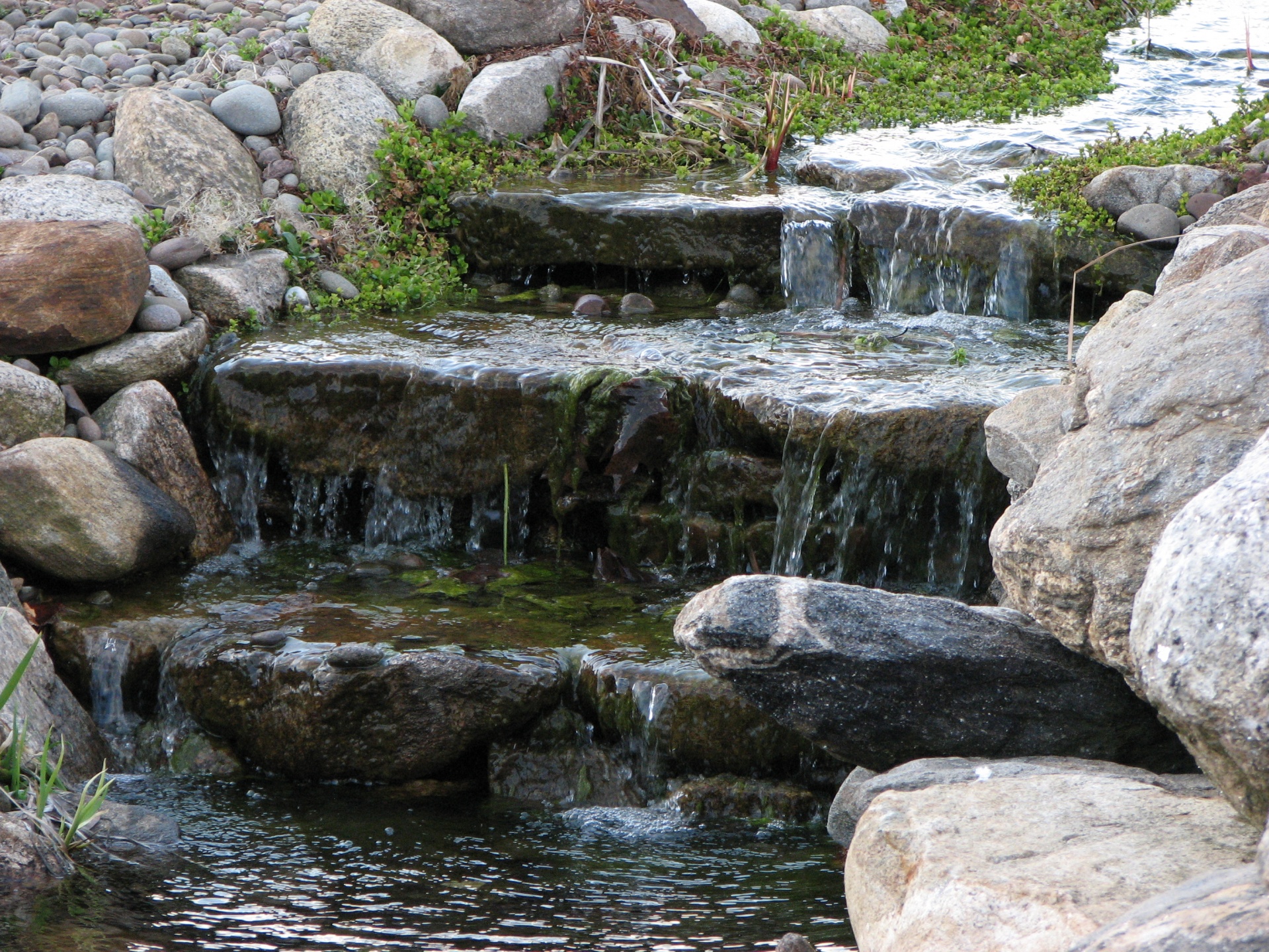 waterfall nature three level waterfall free photo