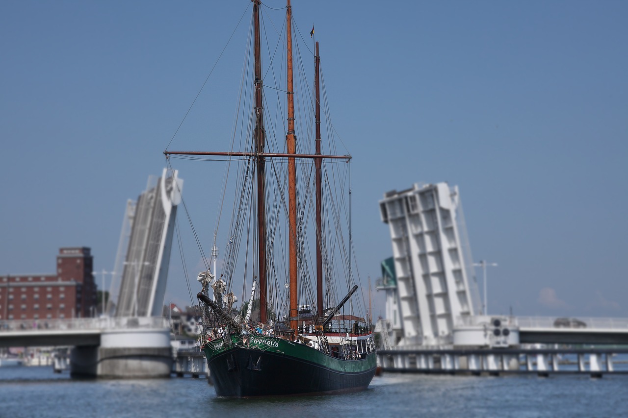 three mast gaff schooner sailing vessel kappeln free photo