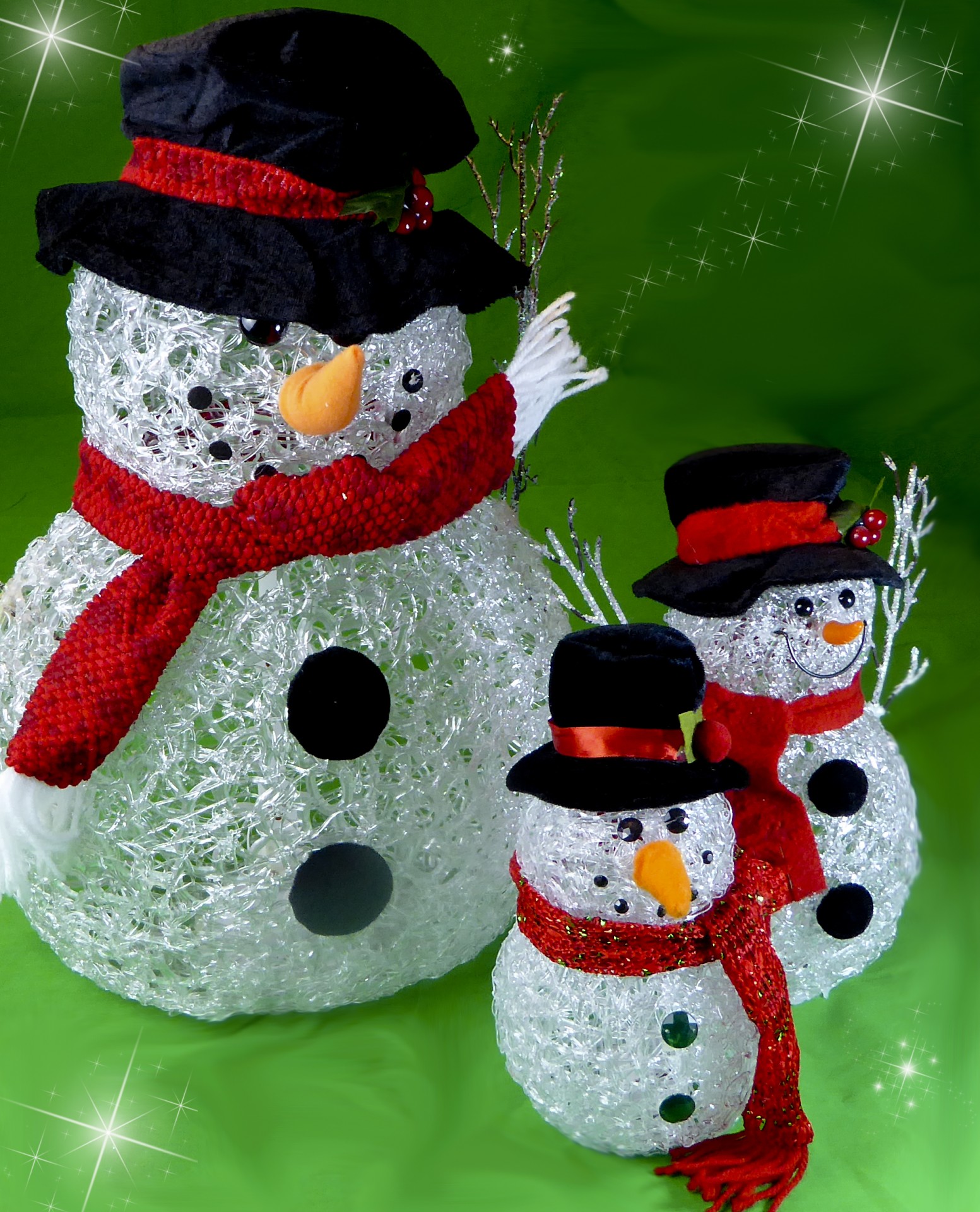 christmas xmas snowmen free photo