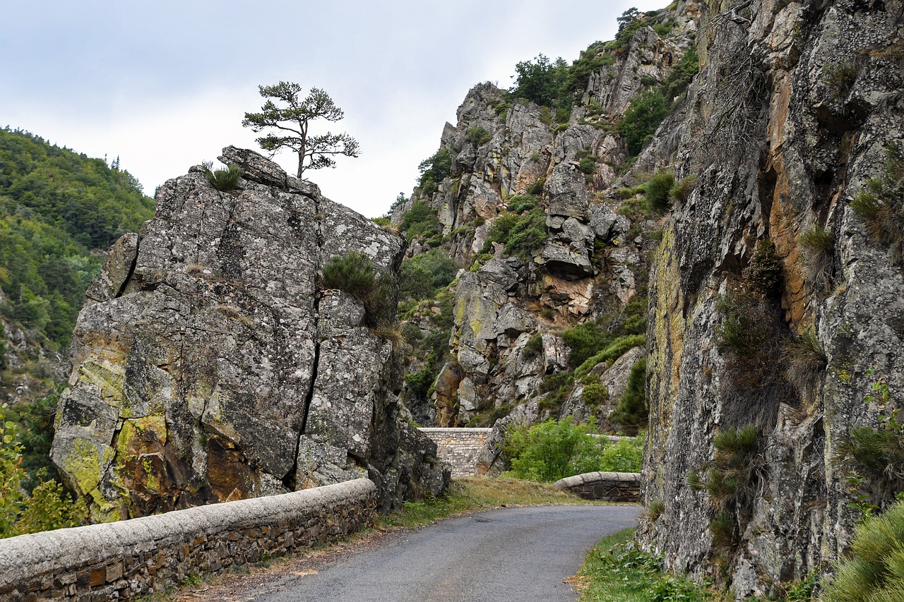 throat  rock  road free photo