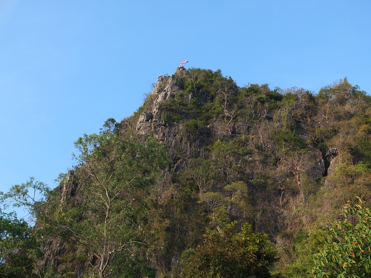 through cliff sky high free photo