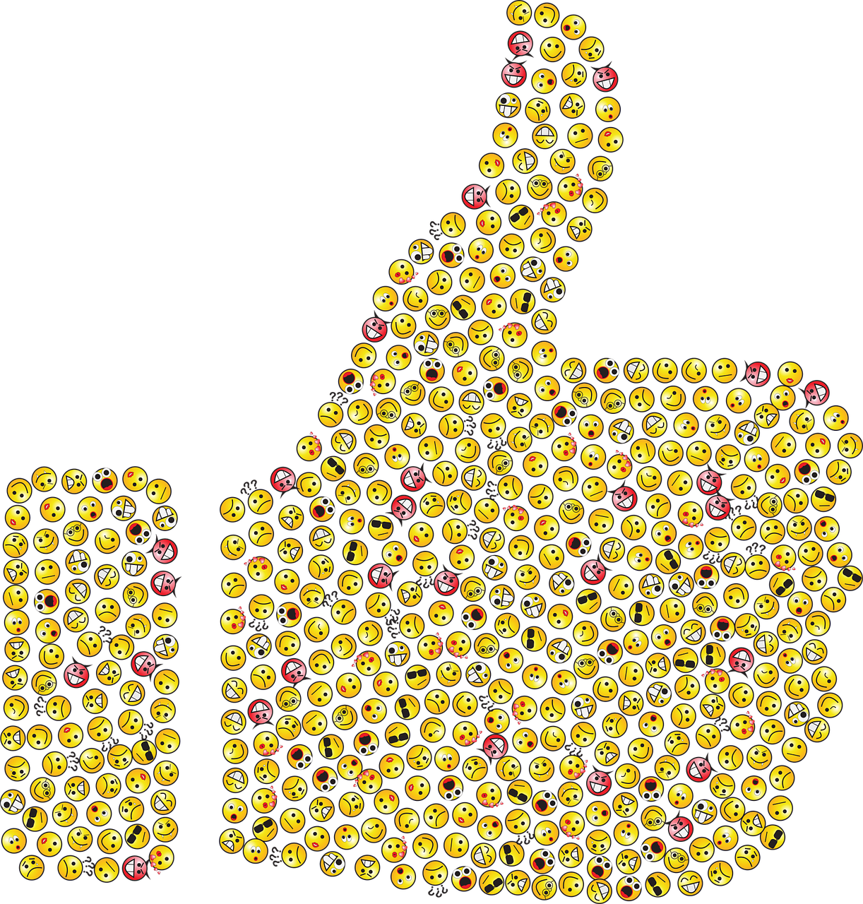 thumbs up emoticons emojis free photo