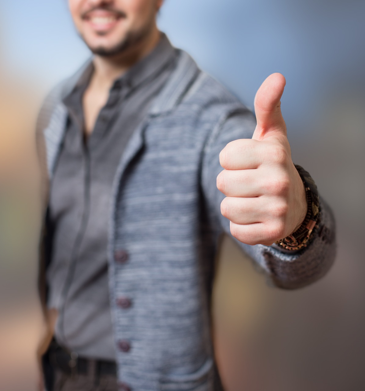 thumbs up  success  approval free photo