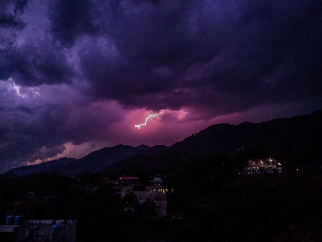 thunder lightning storm free photo