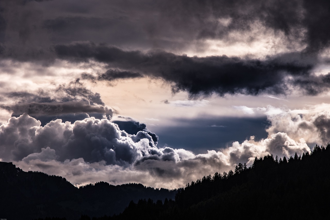 thunderstorm clouds storm clouds free photo