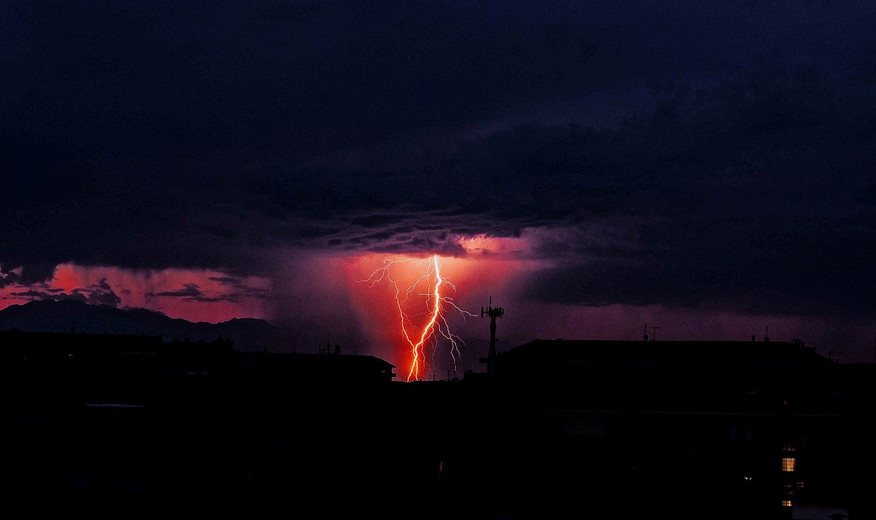 thunderstorm lightning nature free photo