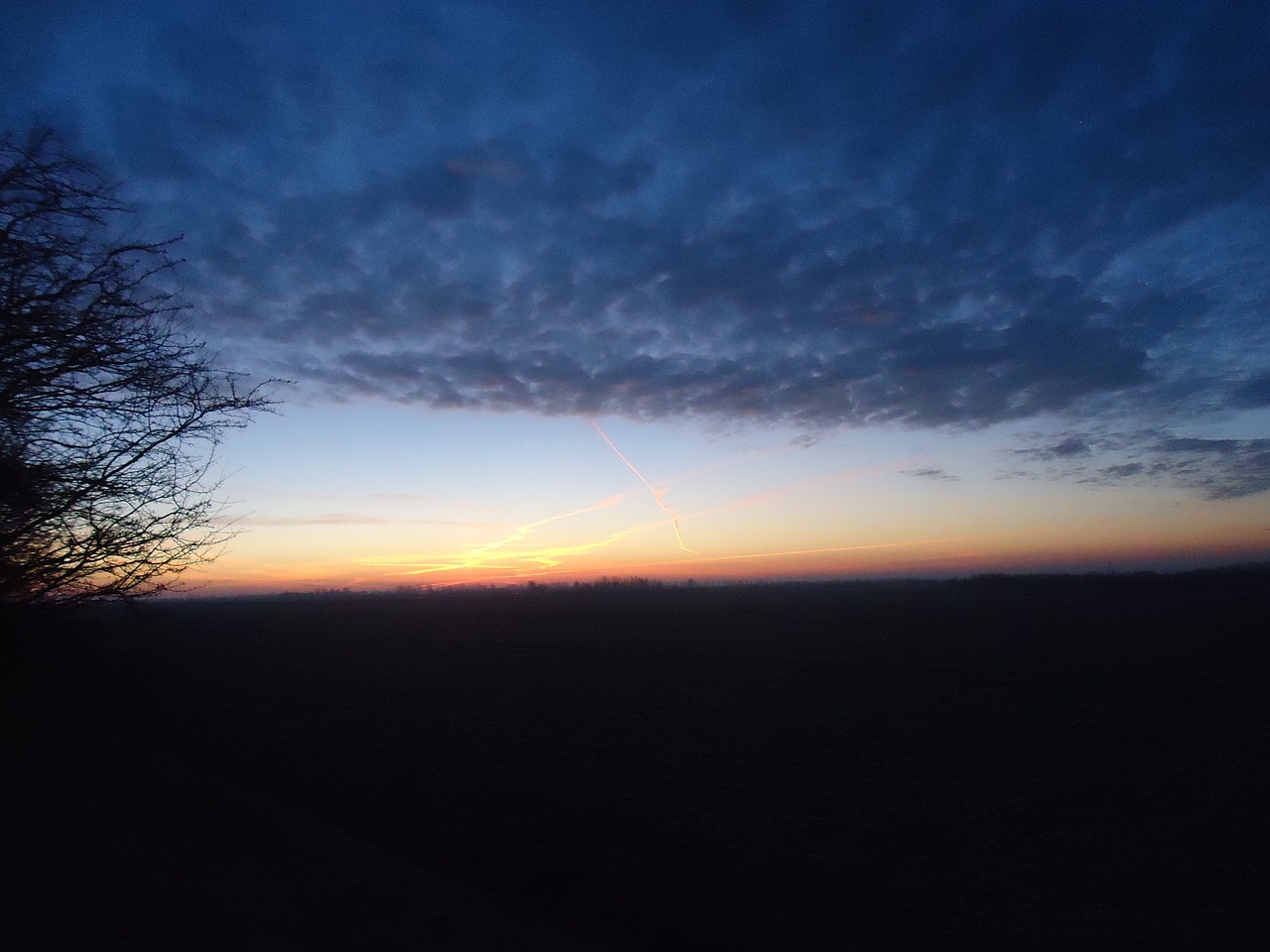 thunderstorm dusk nature free photo