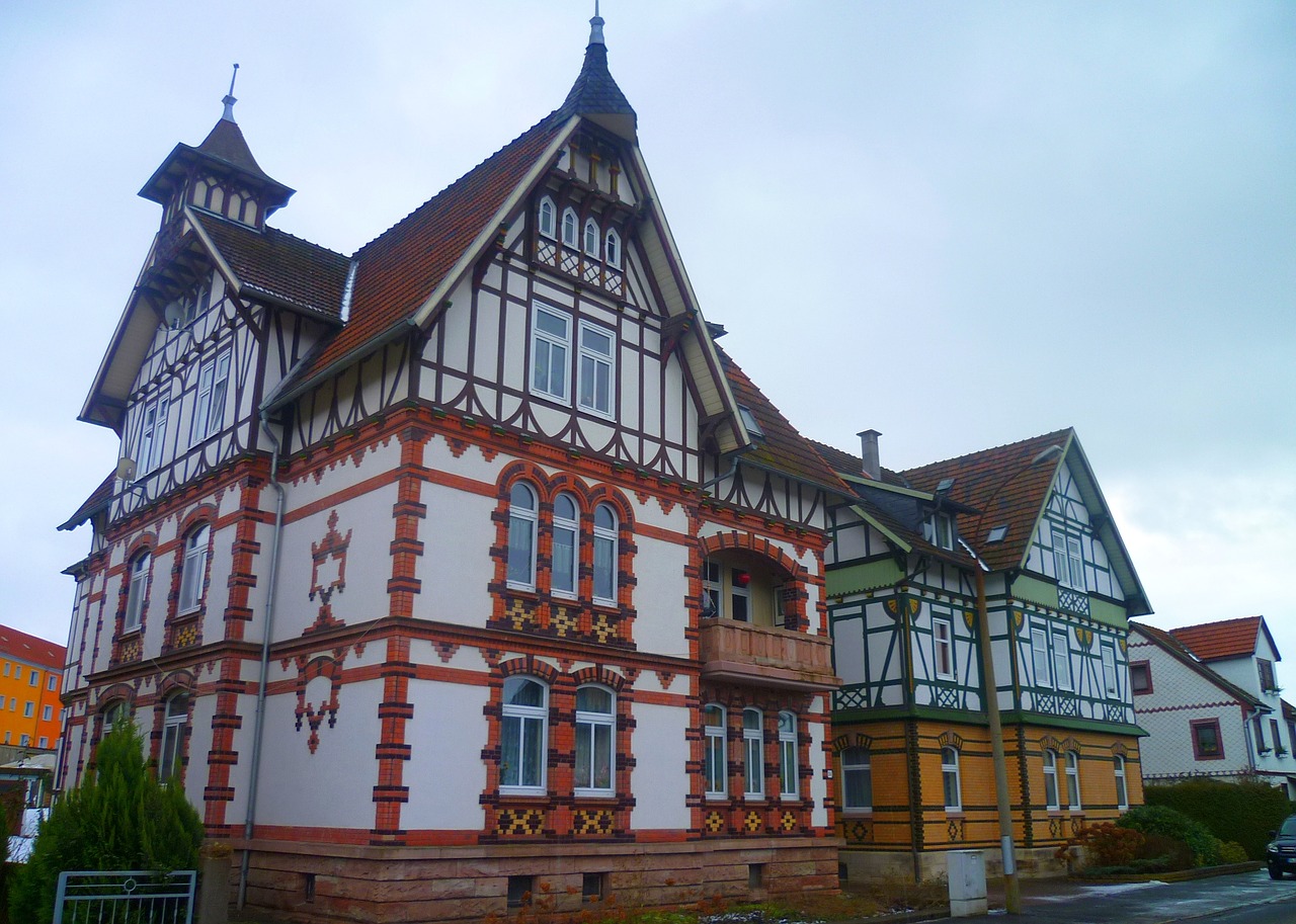 thuringia germany farmhouse fachwerkhaus free photo