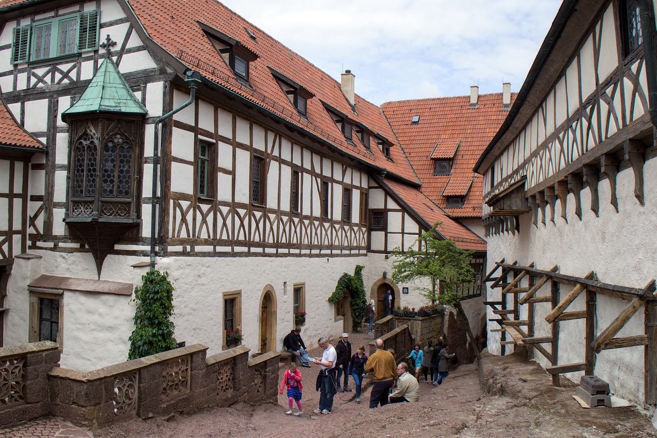 thuringia germany castle wartburg castle free photo