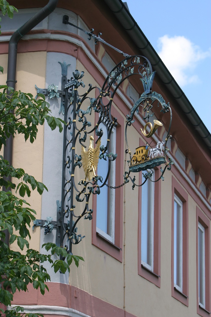 thurn and taxis shield hotel sign free photo