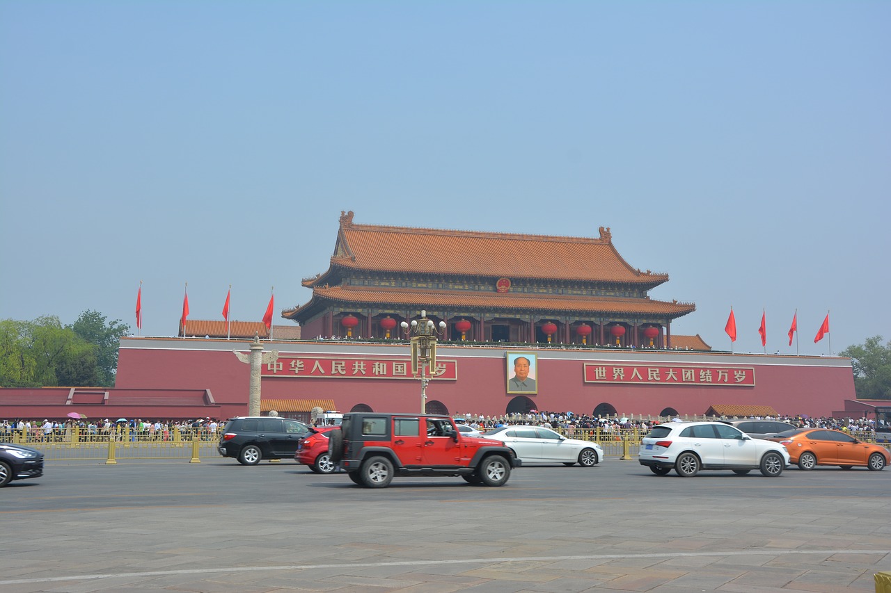 tiananmen square beijing national day free photo