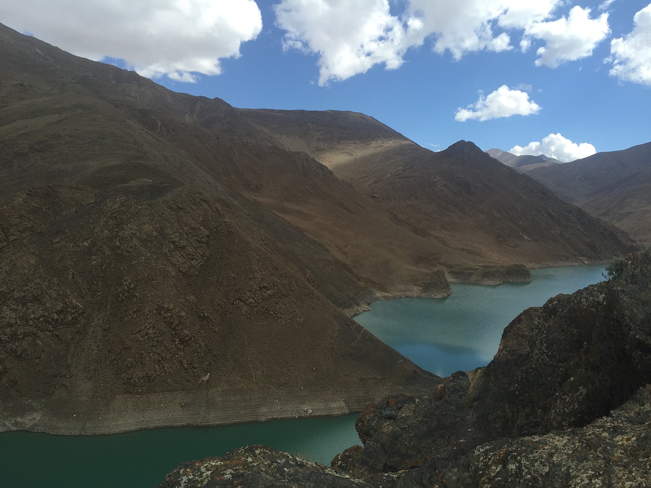 tibet the scenery snow mountain free photo