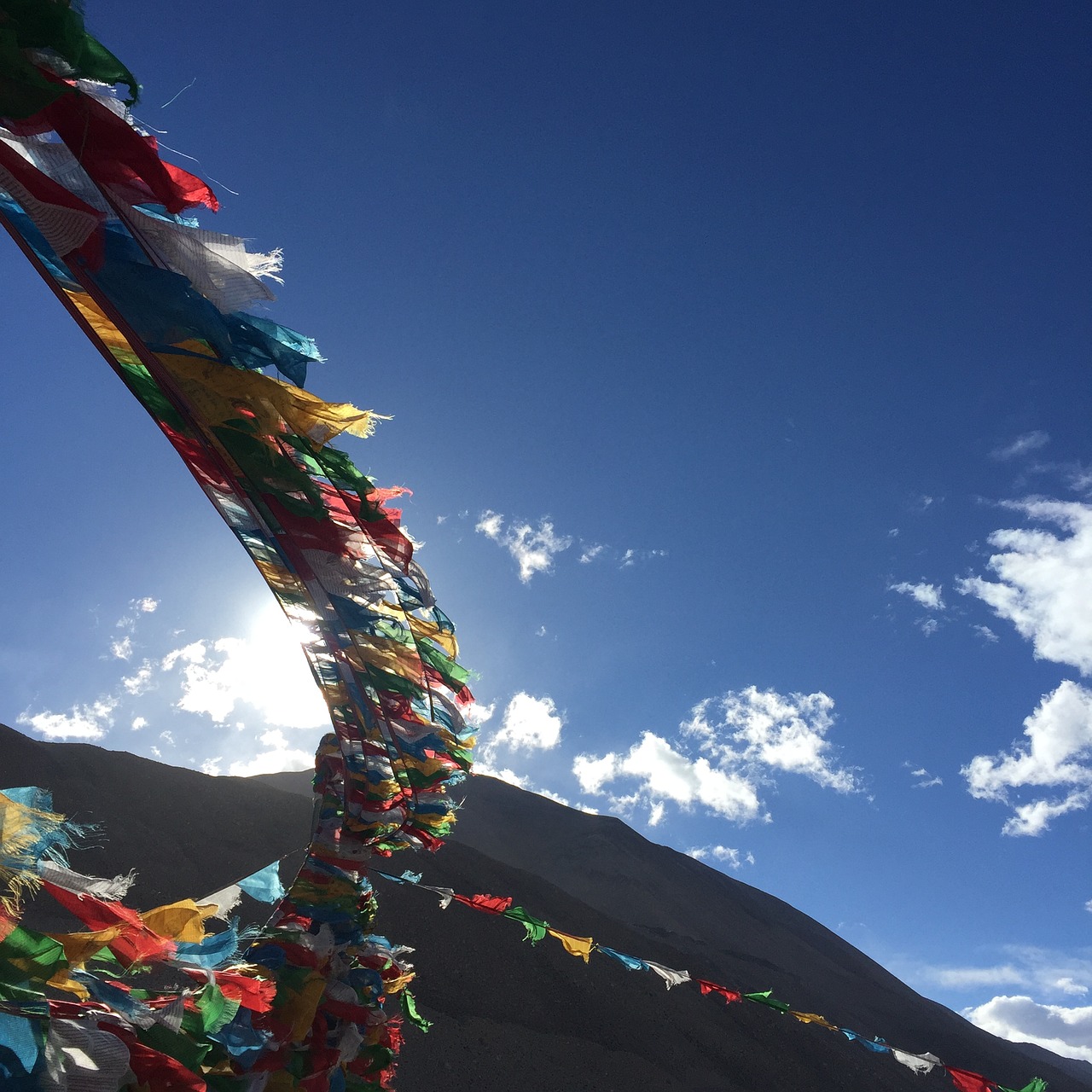 tibet the scenery snow mountain free photo