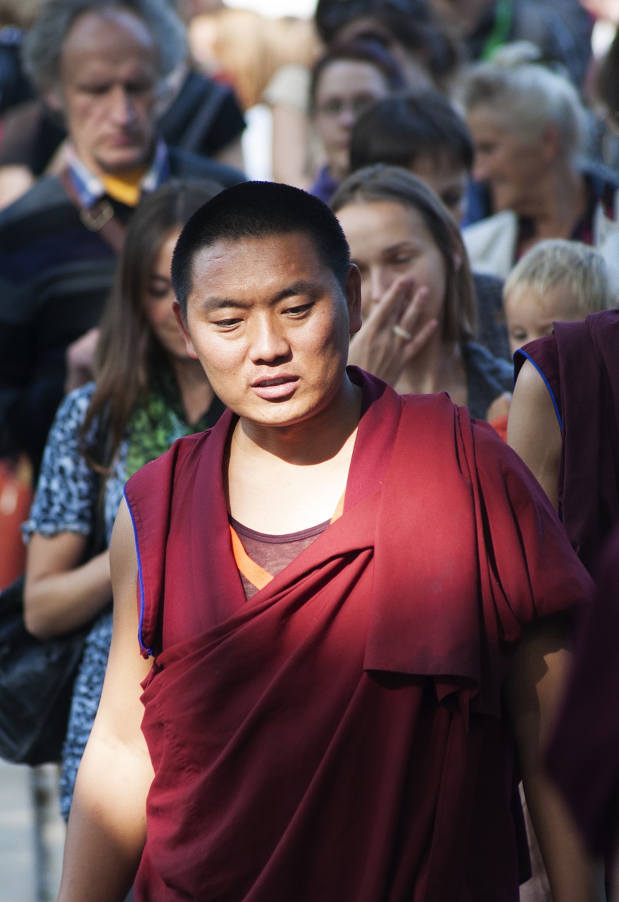 tibet monk buddhism free photo