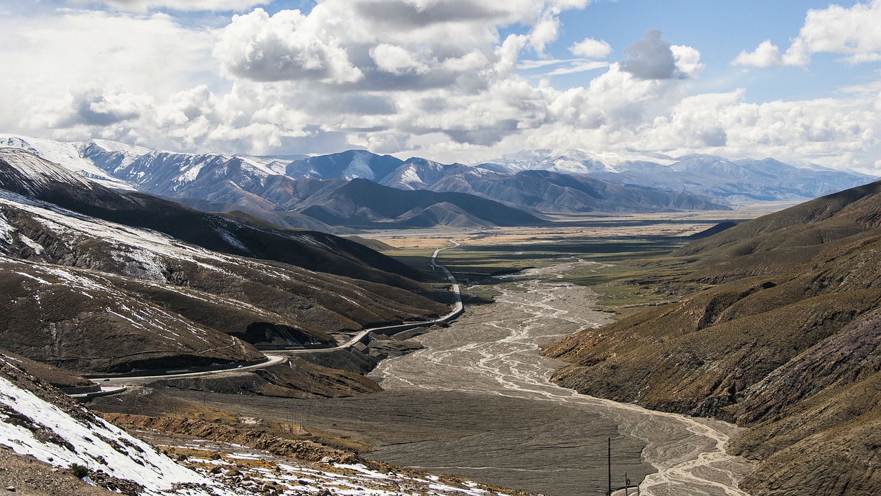 tibet plateau valley free photo
