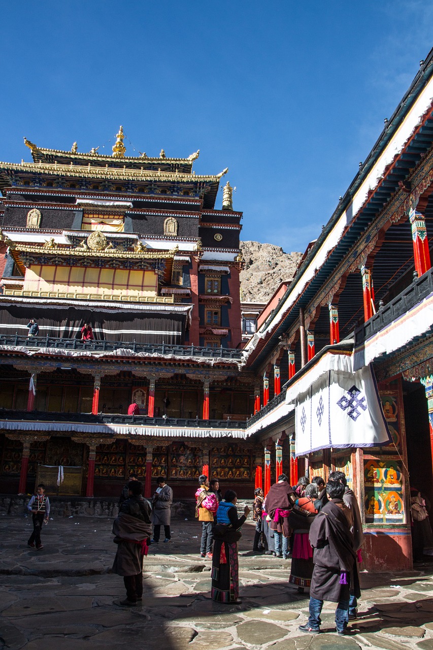 tibet shigatse monastery free photo