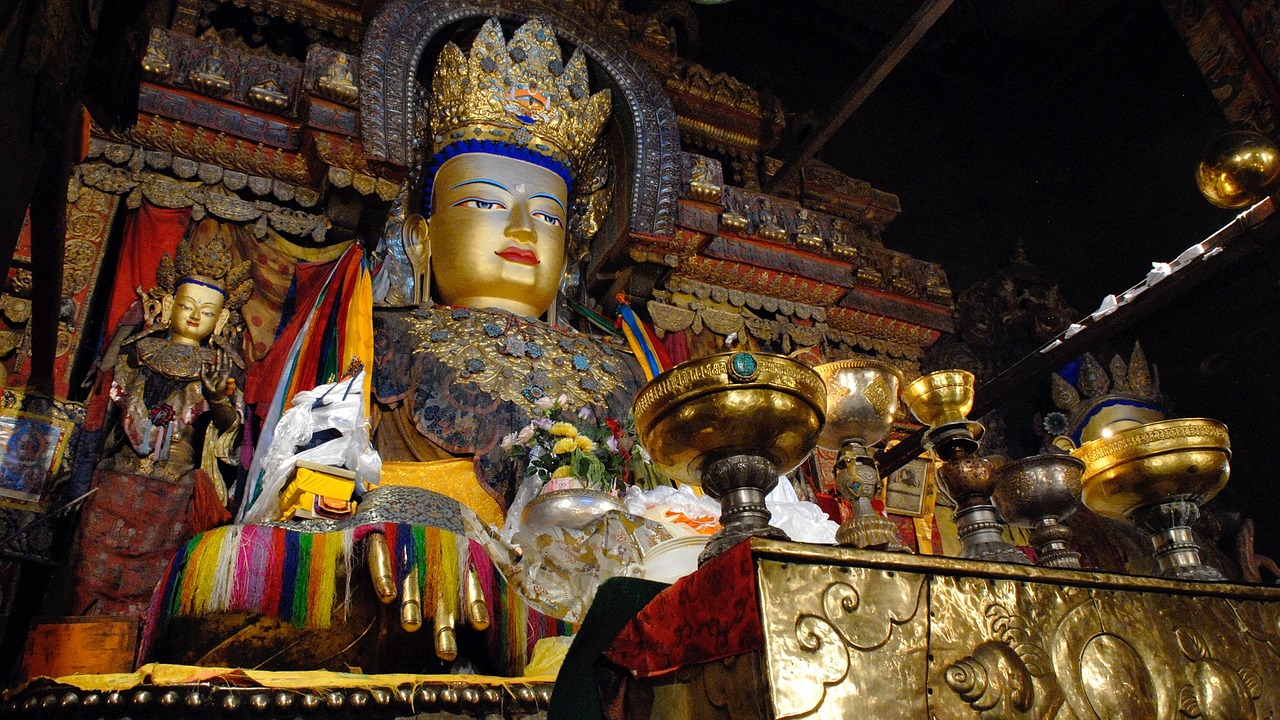 tibet monastery buddha free photo