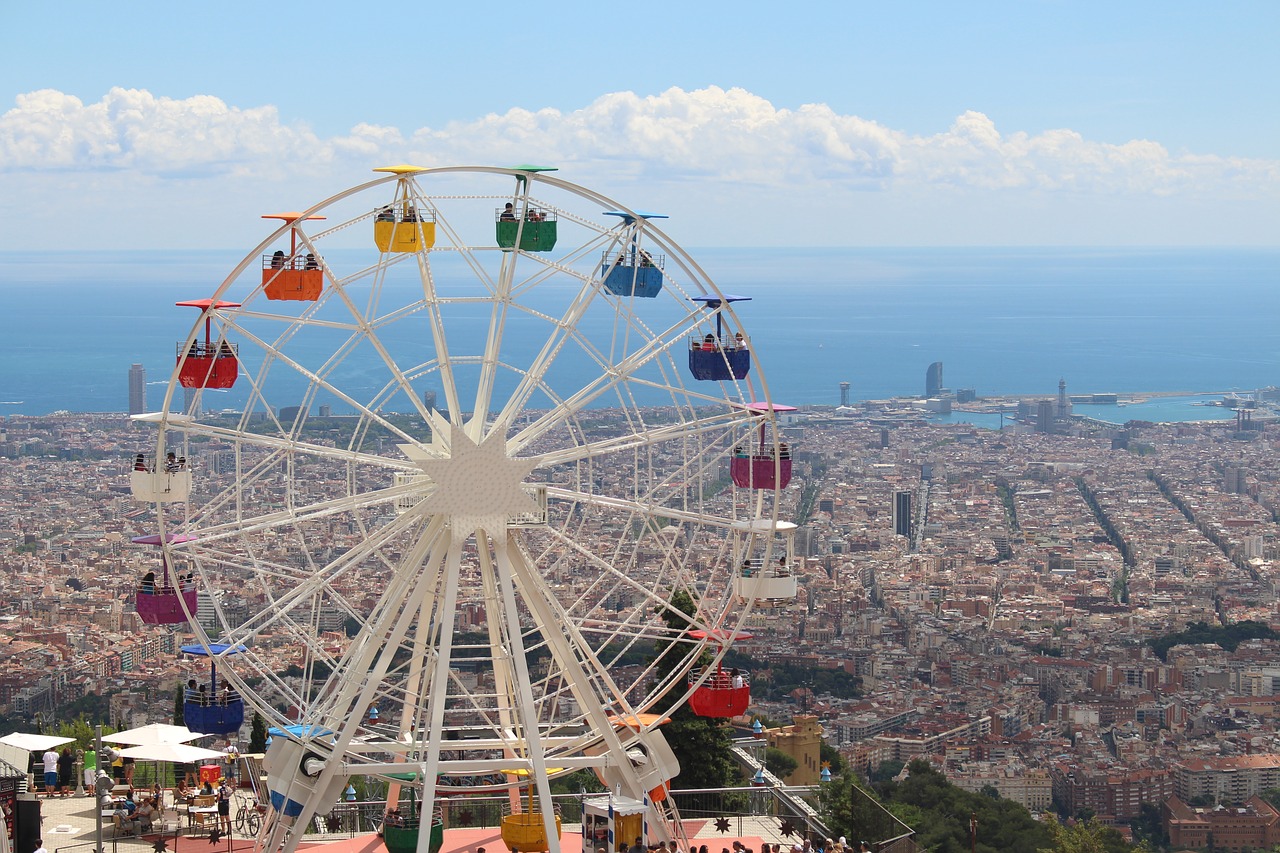 tibidabo  views  landscape free photo