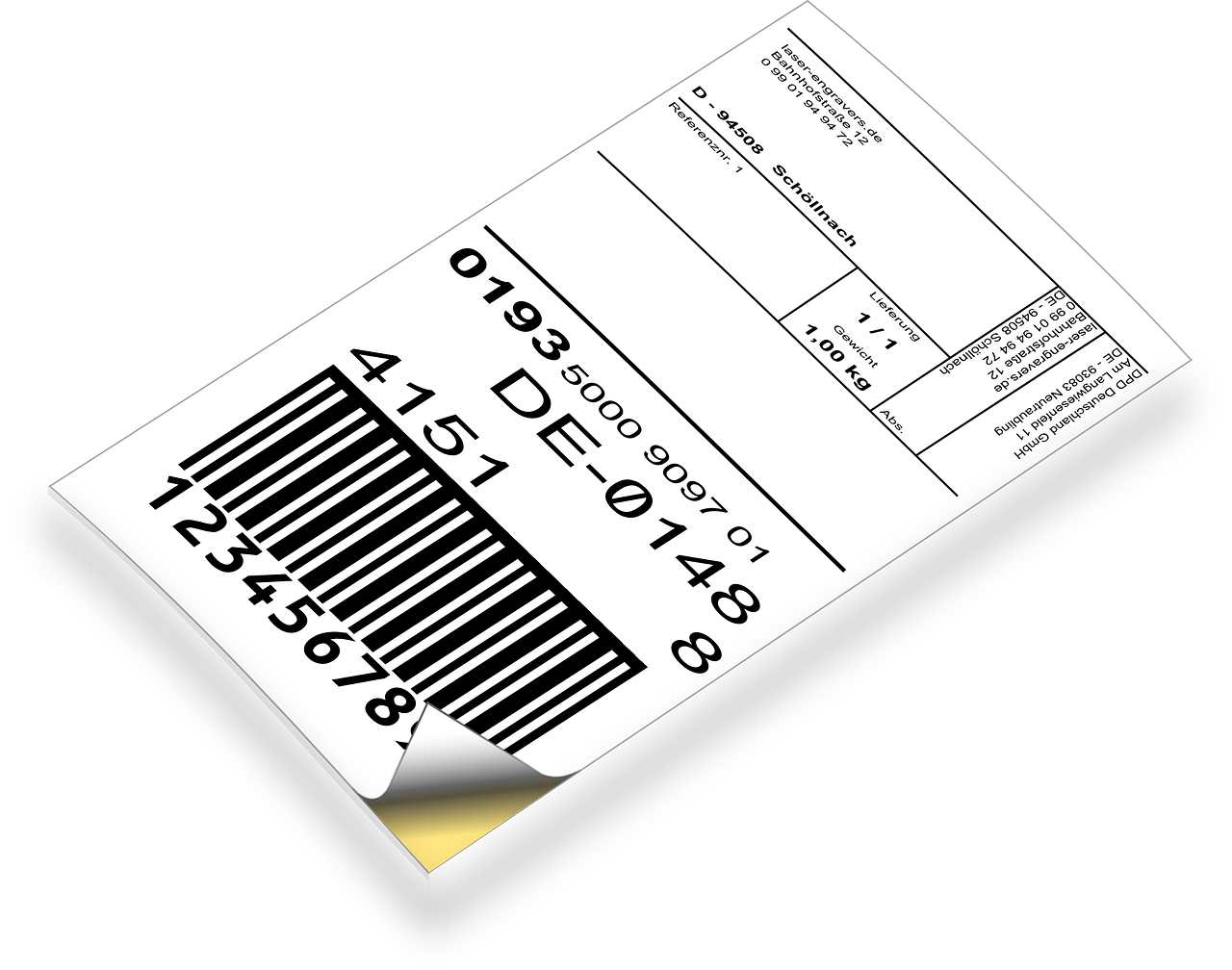 ticket label parcel free photo