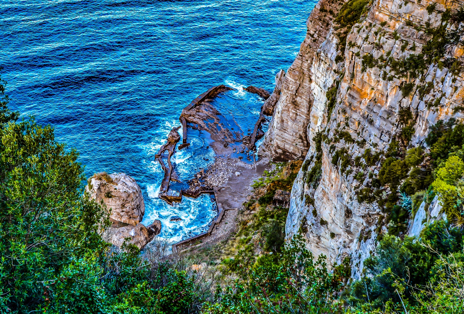 sea wave shore free photo