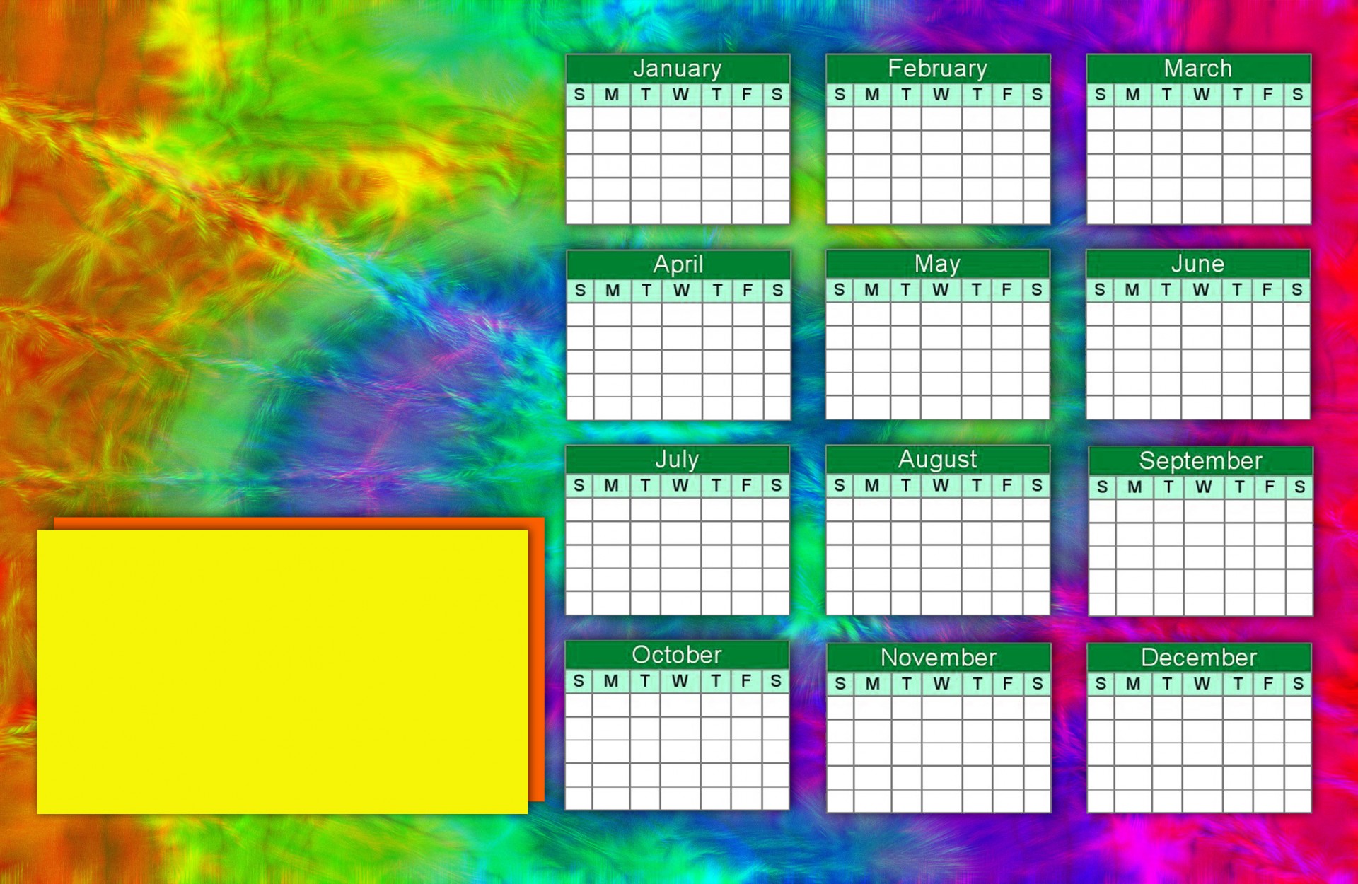 tie dye open year calendar tie dye fractal tie dye free photo