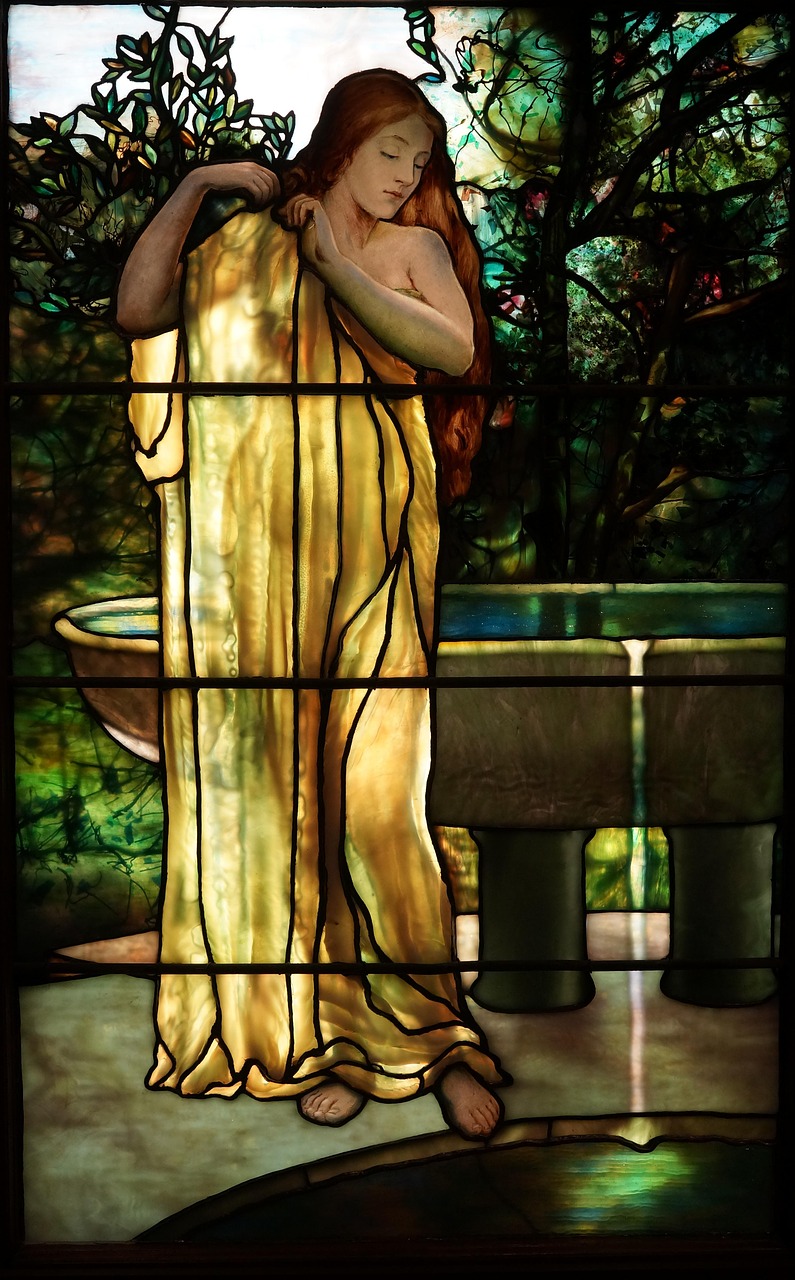 tiffany  stained glass  god free photo