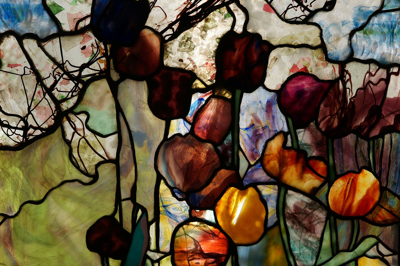 tiffany  window  colorful free photo