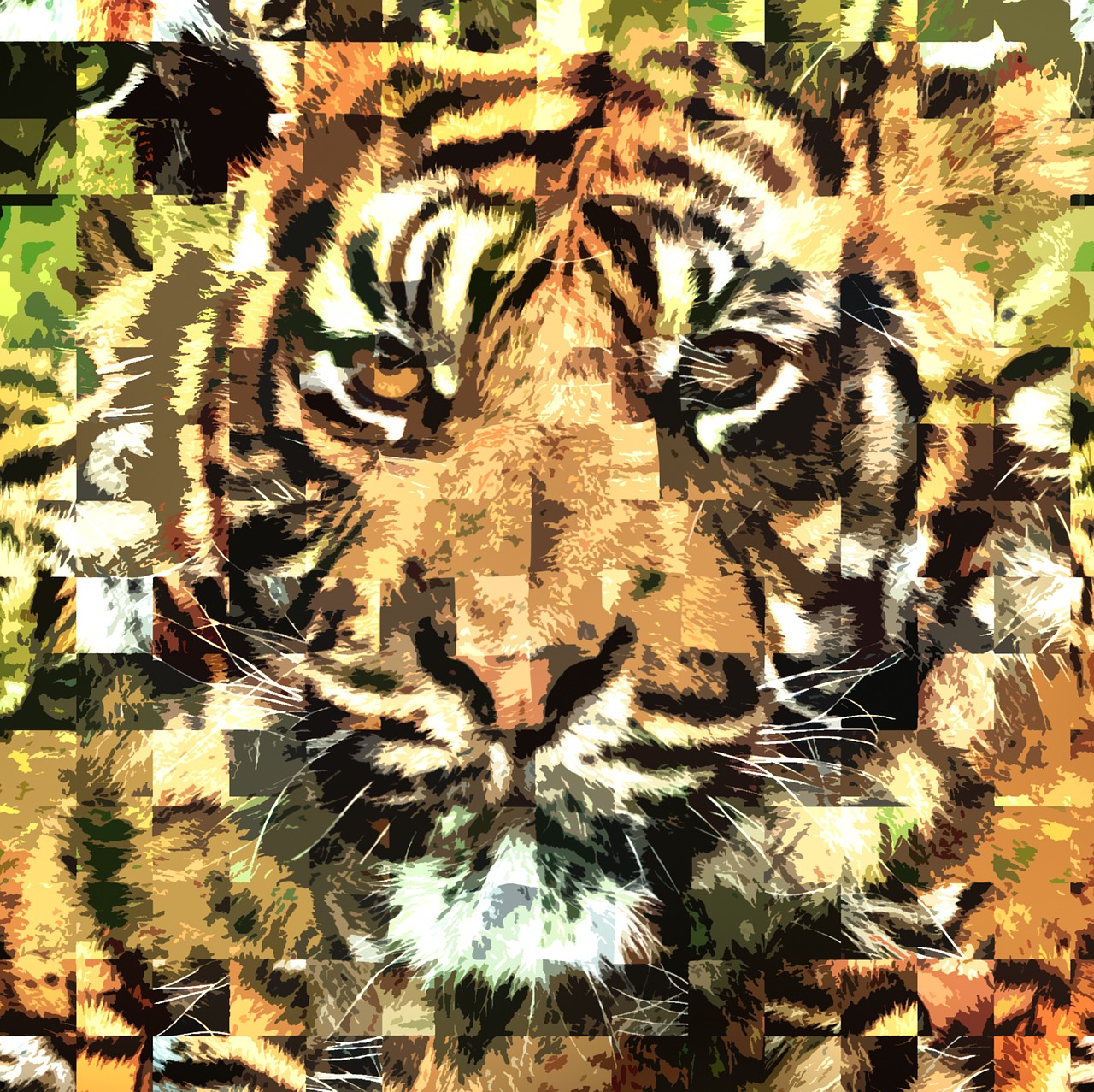 tiger zoo abstract free photo