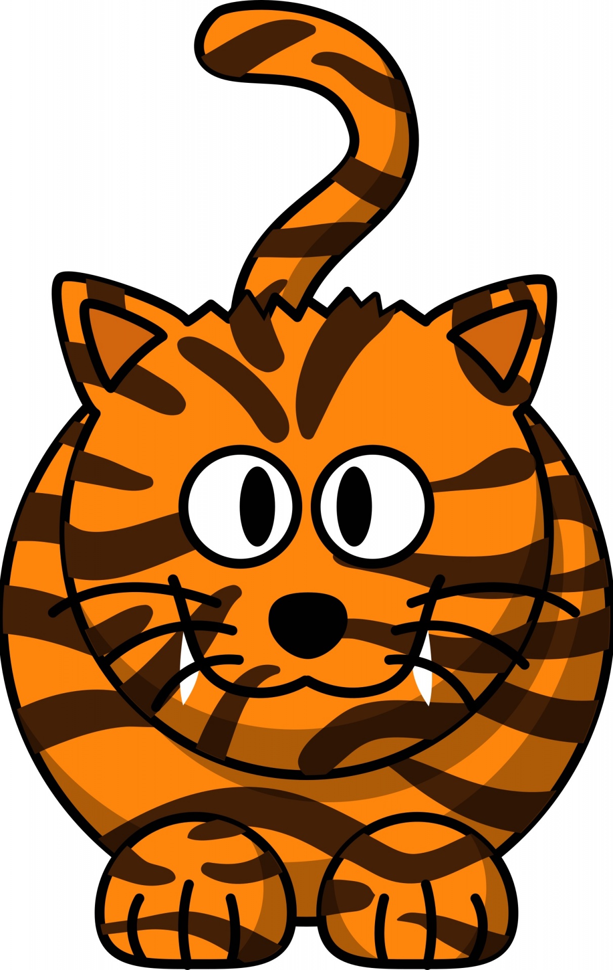 tiger cartoon colorful free photo